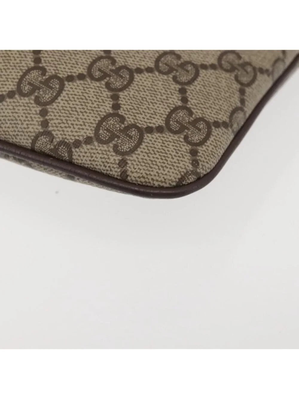 Authentic GUCCI GG Supreme Web Sherry Line Shoulder Bag PVC Beige 904 02 047 - Picture 3 of 16